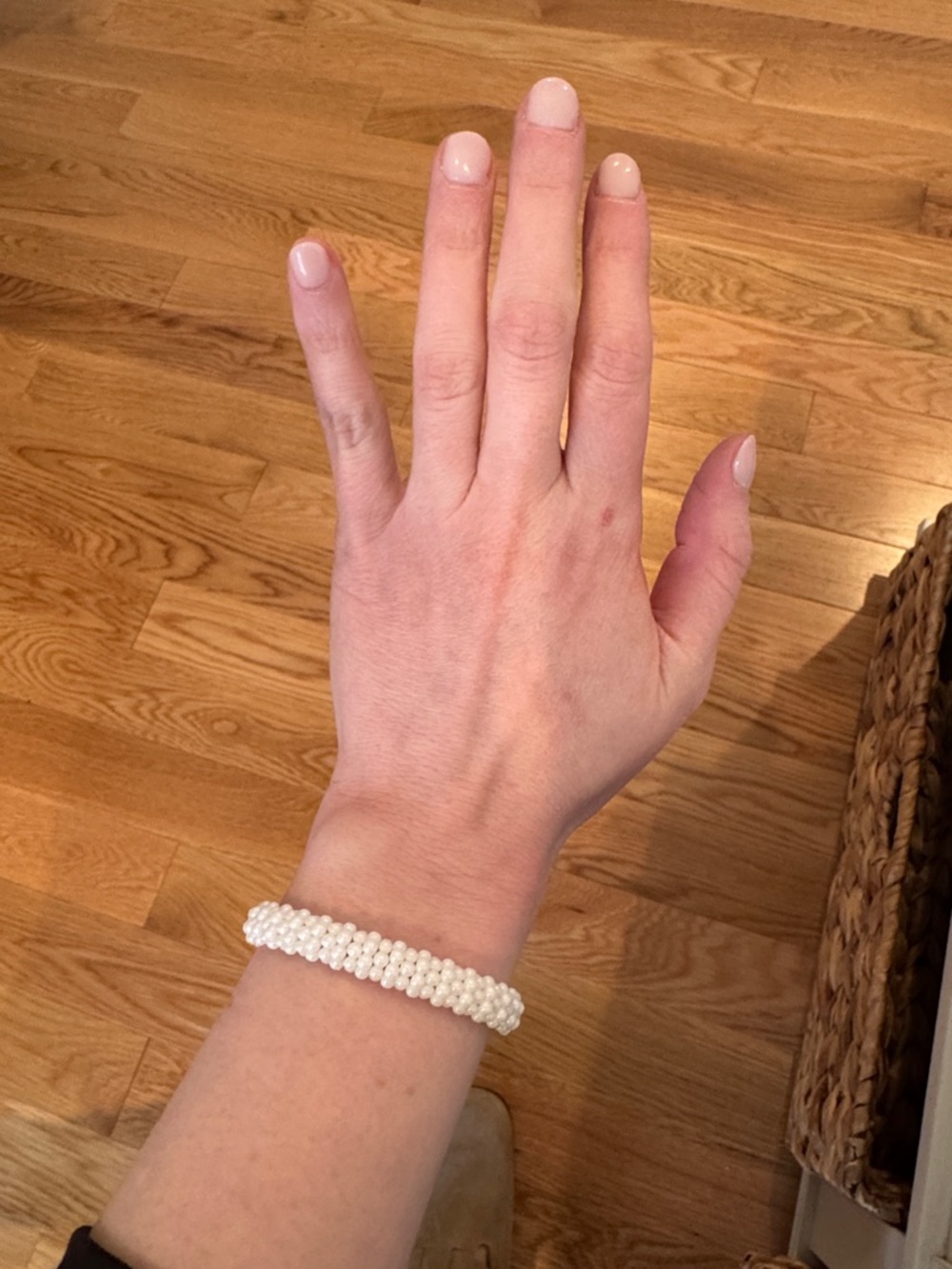 White Ceramic Lagos Caviar Bracelet